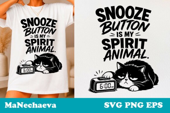Snooze Mood Cat: A Designer's Take on Sarcastic SVG