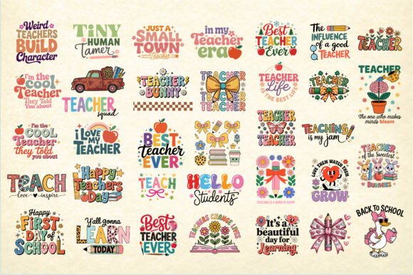Teacher School Quote SVG PNG Mega Bundle Review